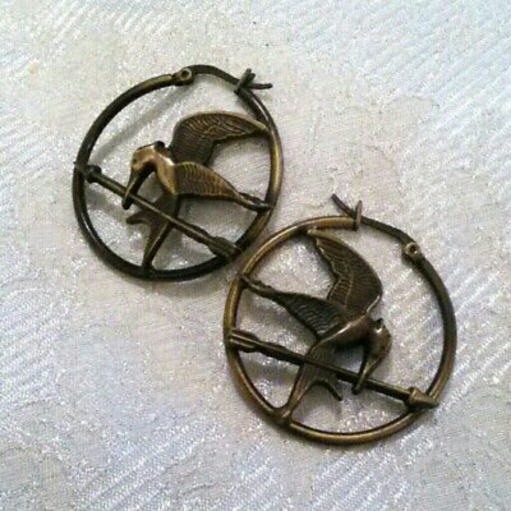 Hunger Games Catching Fire Mockingjay Earrings